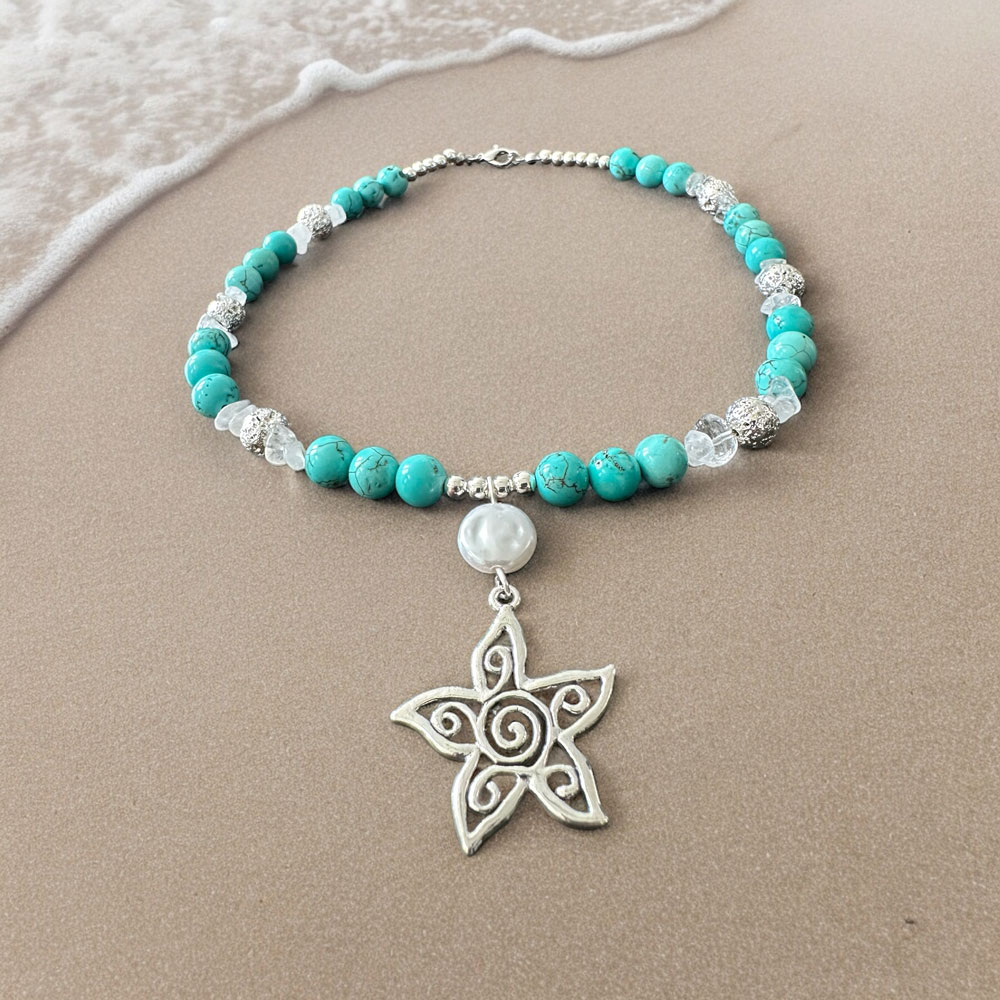 Turquoise & Hematite Necklace