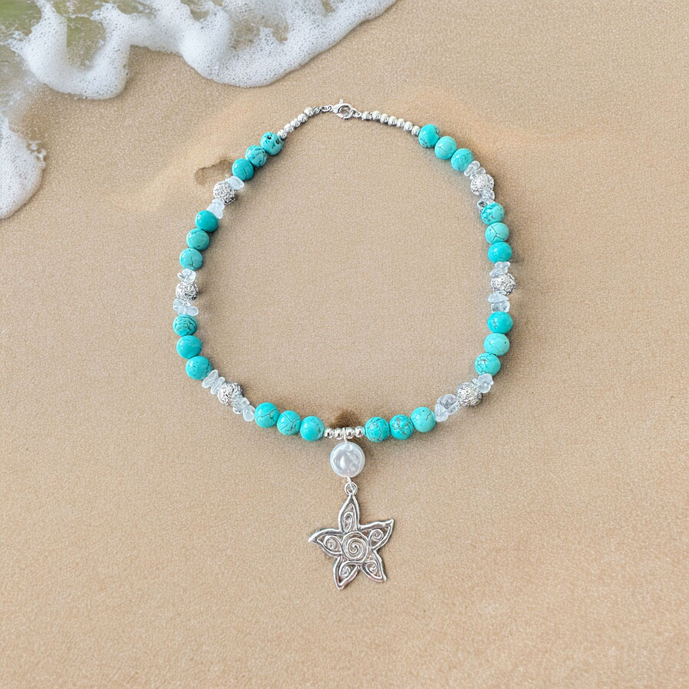 Turquoise & Hematite Necklace - Image 3