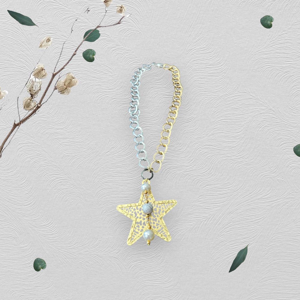 Chic Necklace with Gold Charm - Image 3