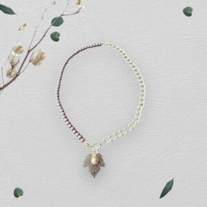 Stylish Crystal Pearl Necklace